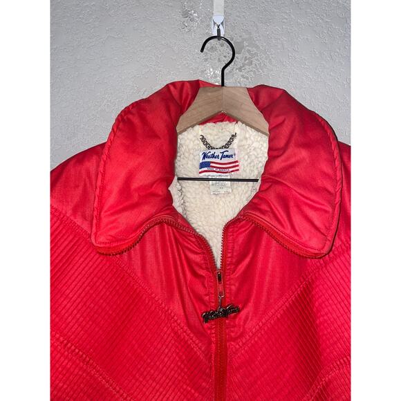 Vintage Weather Tamer Jacket USA Made Red Jacket Outerwear Lined VTG 1970s 80s - Picture 2 of 13